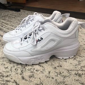 Fila white sneakers